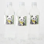 Baby Panda Baby shower Waterfles Etiket (Flessen)