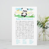 Baby panda Baby shower Word Search Game (Staand voorkant)