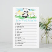 Baby panda Baby word scramble game (Staand voorkant)