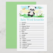 Baby panda Baby word scramble game (Voorkant / Achterkant)