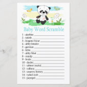 Baby panda Baby word scramble game (Voorkant)