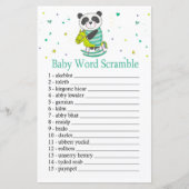 Baby Panda Baby word scramble game (Voorkant)