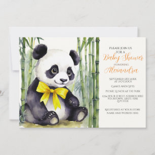 Baby Panda Barly Wait Baby shower Kaart