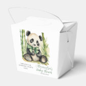 Baby Panda Beer Baby shower Bedankdoosjes (Achterkant)