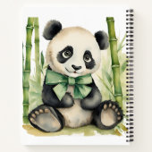 Baby Panda Beer Baby shower Gast Geschenklijst Notitieboek (Achterkant)