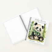 Baby Panda Beer Baby shower Gast Geschenklijst Notitieboek (Binnen)
