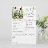 Baby Panda Beer Baby Voorspellingen Advies Kaart (Staand voorkant)