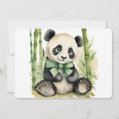 Baby Panda Beer Barly Wait Baby shower Kaart (Achterkant)