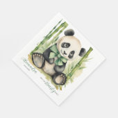 Baby Panda Beer Barly Wait Baby shower Servet (Hoek)