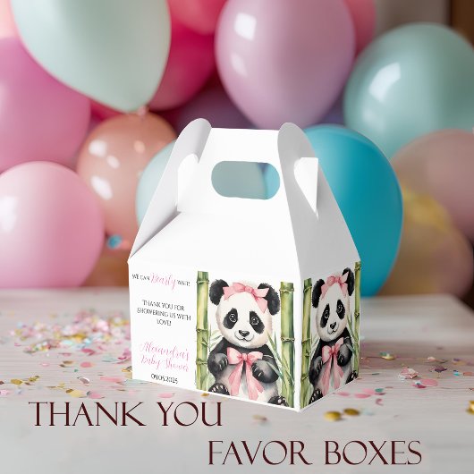 Baby Panda Beer Barly Wait Meisjes Baby shower Bedankdoosjes