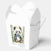 Baby Panda Beer Boy Baby shower Bedankdoosjes (Geopend)