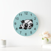 Baby Panda Beer Dierenwandklok Grote Klok (Huis)