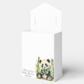Baby Panda Beer Genderneutraal Baby shower Bedankdoosjes (Geopend)