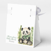 Baby Panda Beer Genderneutraal Baby shower Bedankdoosjes (Achterkant)