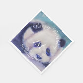 Baby Panda Beer Happy Birthday Servet (Hoek)