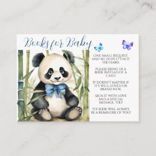 Baby Panda Beer Jongensboeken voor Baby Informatiekaartje