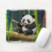 Baby Panda Beer Kunst voor Kinderen Muismat (Met muis)