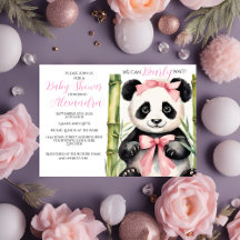 Baby Panda Beer Meisje Barly Wacht Baby shower