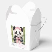 Baby Panda Beer Meisjes Baby shower Bedankdoosjes (Geopend)