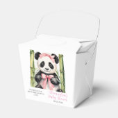 Baby Panda Beer Meisjes Baby shower Bedankdoosjes (Voorkant Zijde)