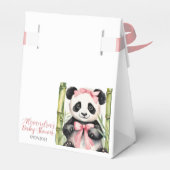Baby Panda Beer Meisjes Baby shower Bedankdoosjes (Achterkant)