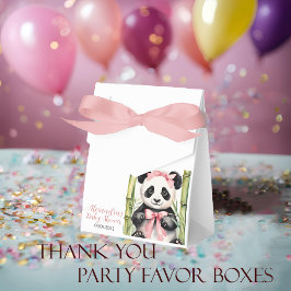 Baby Panda Beer Meisjes Baby shower Bedankdoosjes