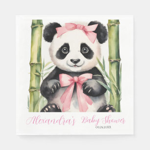 Baby Panda Beer Meisjes Baby shower Servet