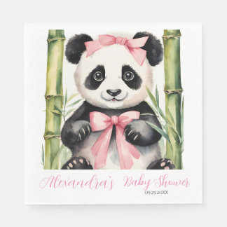 Baby Panda Beer Meisjes Baby shower Servet