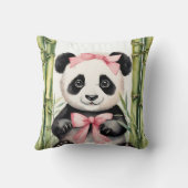 Baby Panda Beer meisjes Kussen (Achterkant)