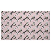 Baby Panda Beer Roze Stof (Fat Quarter)