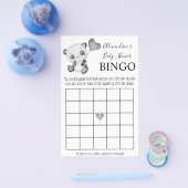 Baby Panda Bingo Baby shower Game Kaart (Enkel)