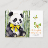 Baby Panda Boeken voor Baby Informatiekaartje (Achterkant)