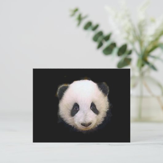 Baby Panda Briefkaart (Staand voorkant)