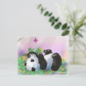 Baby Panda Briefkaart (Staand voorkant)