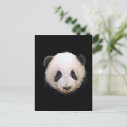 Baby Panda Briefkaart (Staand voorkant)