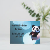 Baby Panda Bubbles, Briefkaart (Staand voorkant)