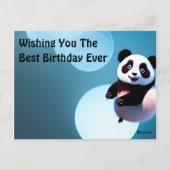 Baby Panda Bubbles, Briefkaart (Achterkant)
