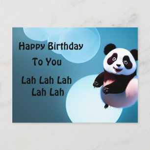 Baby Panda Bubbles, Briefkaart