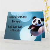 Baby Panda Bubbles, Jumbo Birthday Kaart (Gele Bloem)