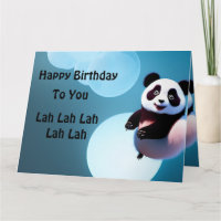 Baby Panda Bubbles, Jumbo Birthday Kaart