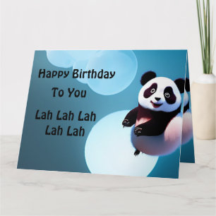 Baby Panda Bubbles, Jumbo Birthday Kaart