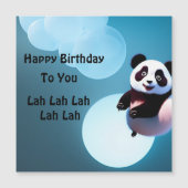 Baby Panda Bubbles, Magnetische Kaart (Voorkant)