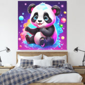 Baby Panda Canvas Afdruk (Insitu (Slaapkamer))