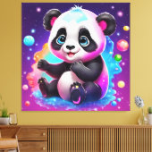 Baby Panda Canvas Afdruk (Insitu (Woonkamer))