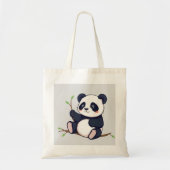 Baby Panda Canvas tas (Voorkant)