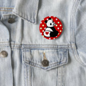 Baby Panda Cartoon Ronde Button 5,7 Cm (In situ)