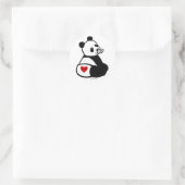 Baby Panda Cartoon Ronde Sticker (Tas)