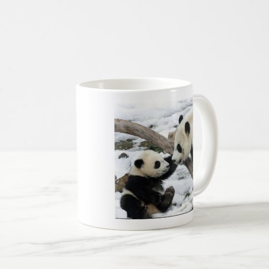 baby panda en moeder koffiemok (Voorkant rechts)