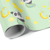 Baby Panda en sterren Cadeaupapier (Rol Hoek)