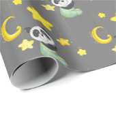 Baby Panda en sterren Cadeaupapier (Rol Hoek)